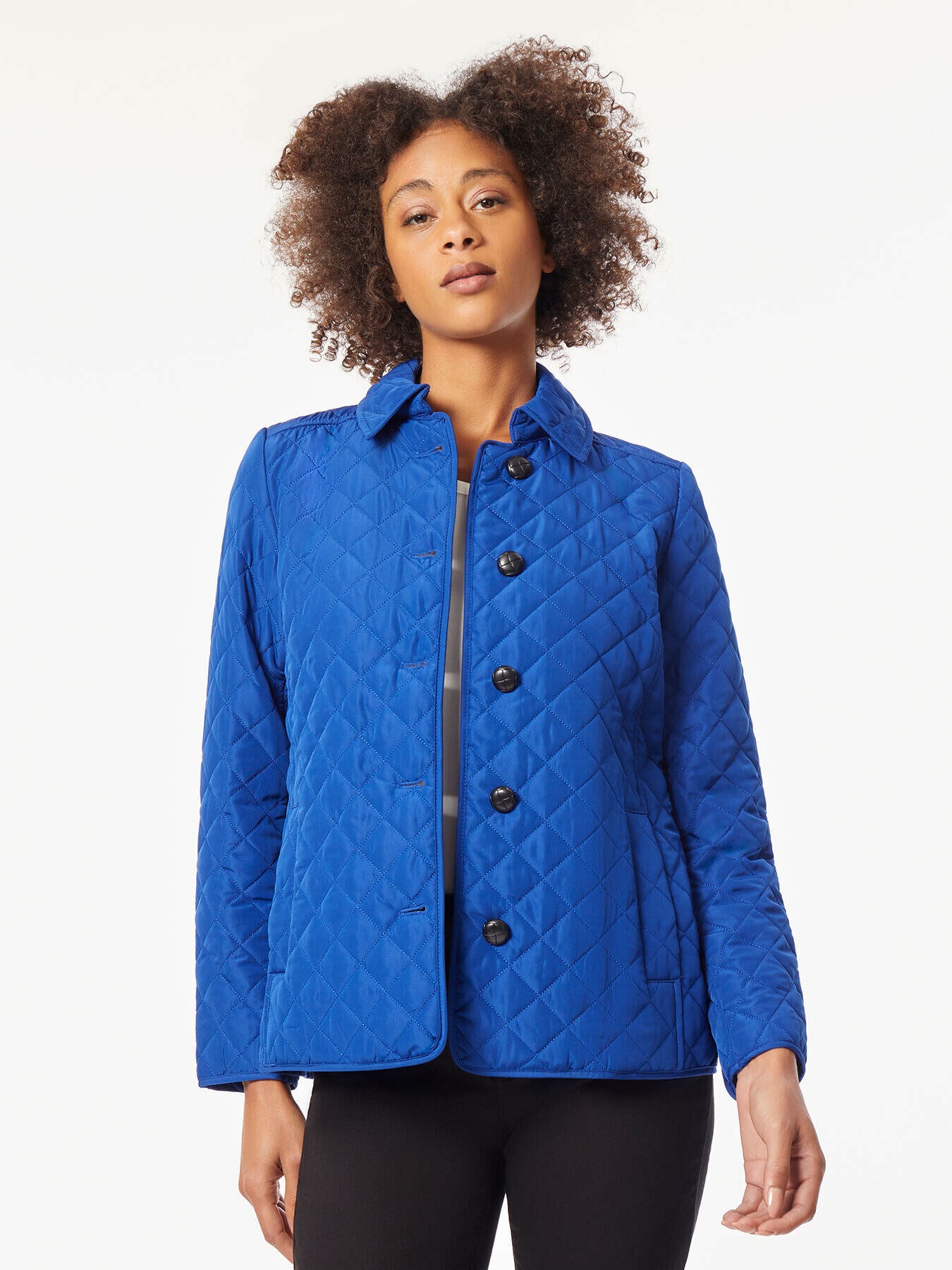 Five-Button Quilted Jacket