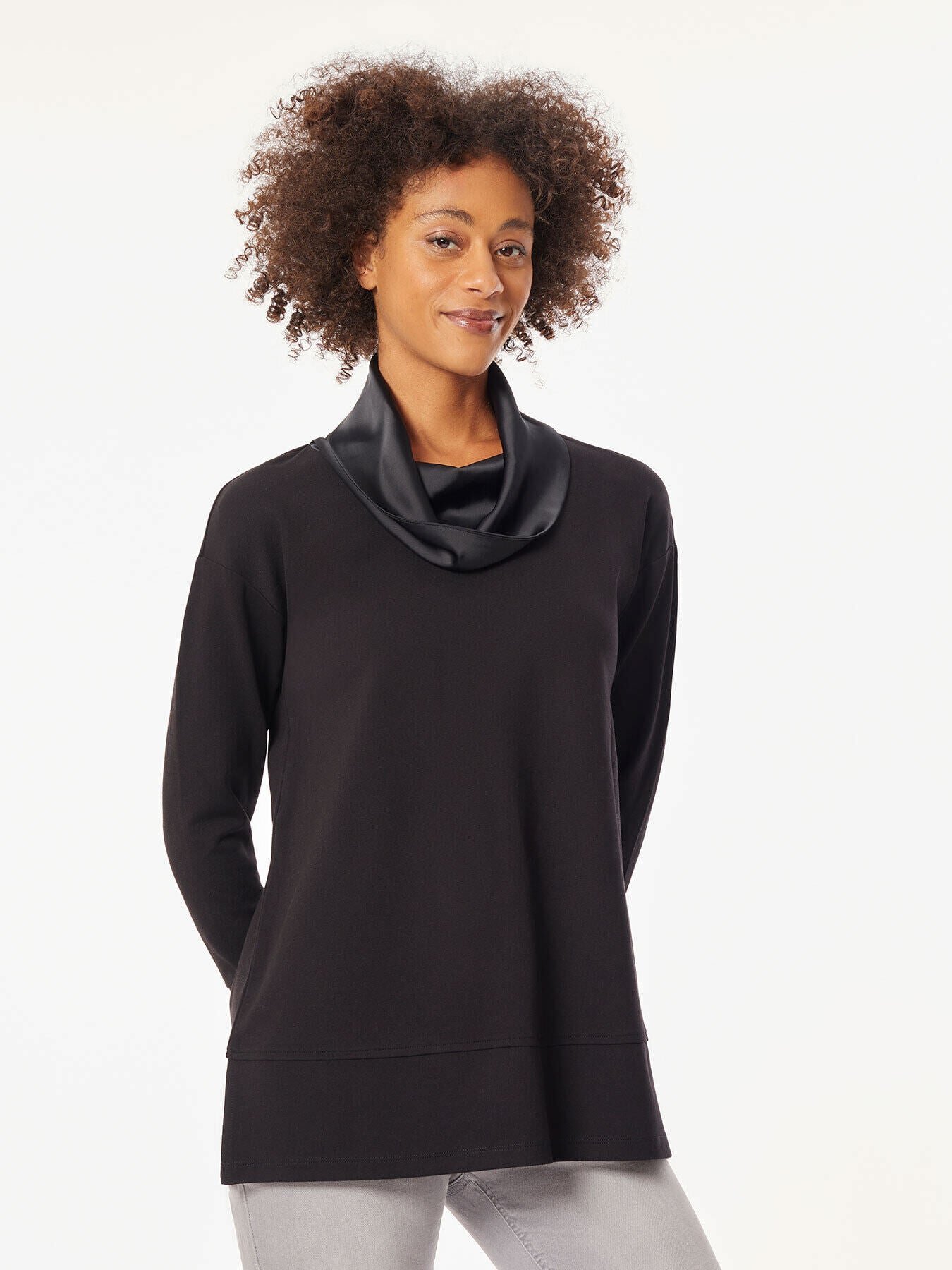 Serenity Knit Cowl Neck Tunic