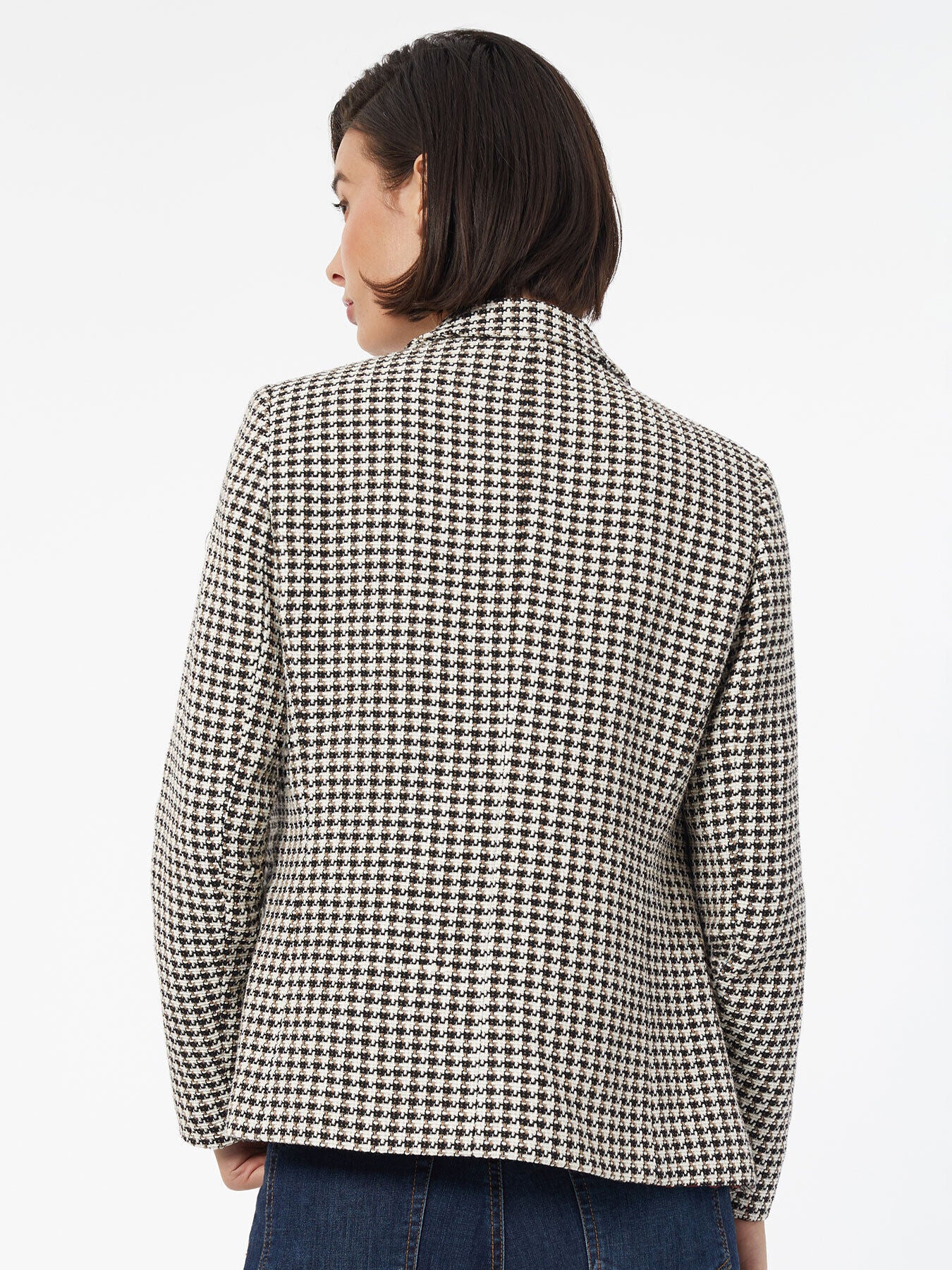 Tweed Faux Double Breasted Jacket