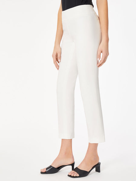 Women Solid White Stretch Ponte Pants – Cherrypick