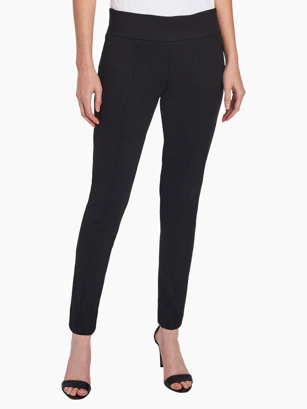  5 Pockets,Tall Womens Straight Leg Yoga Pants Stretch Work  Dress Pants Slim Fit,35,Black,Size M