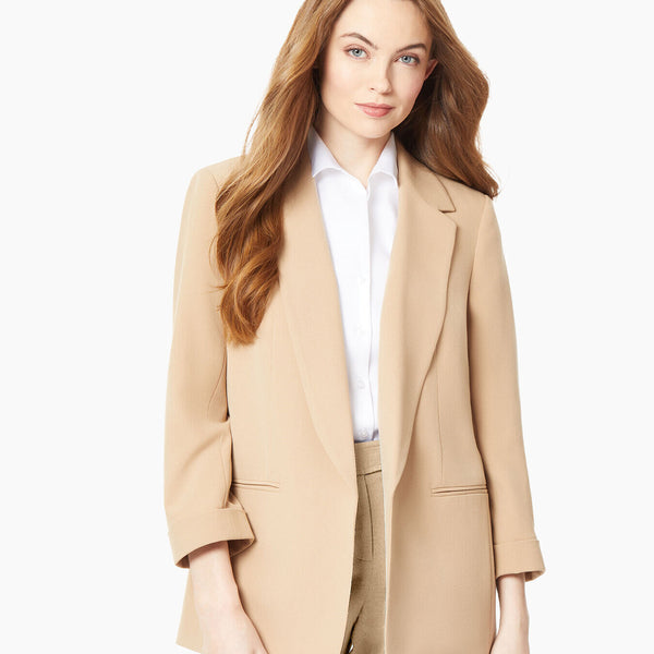 Jones new york 2025 notch collar coat