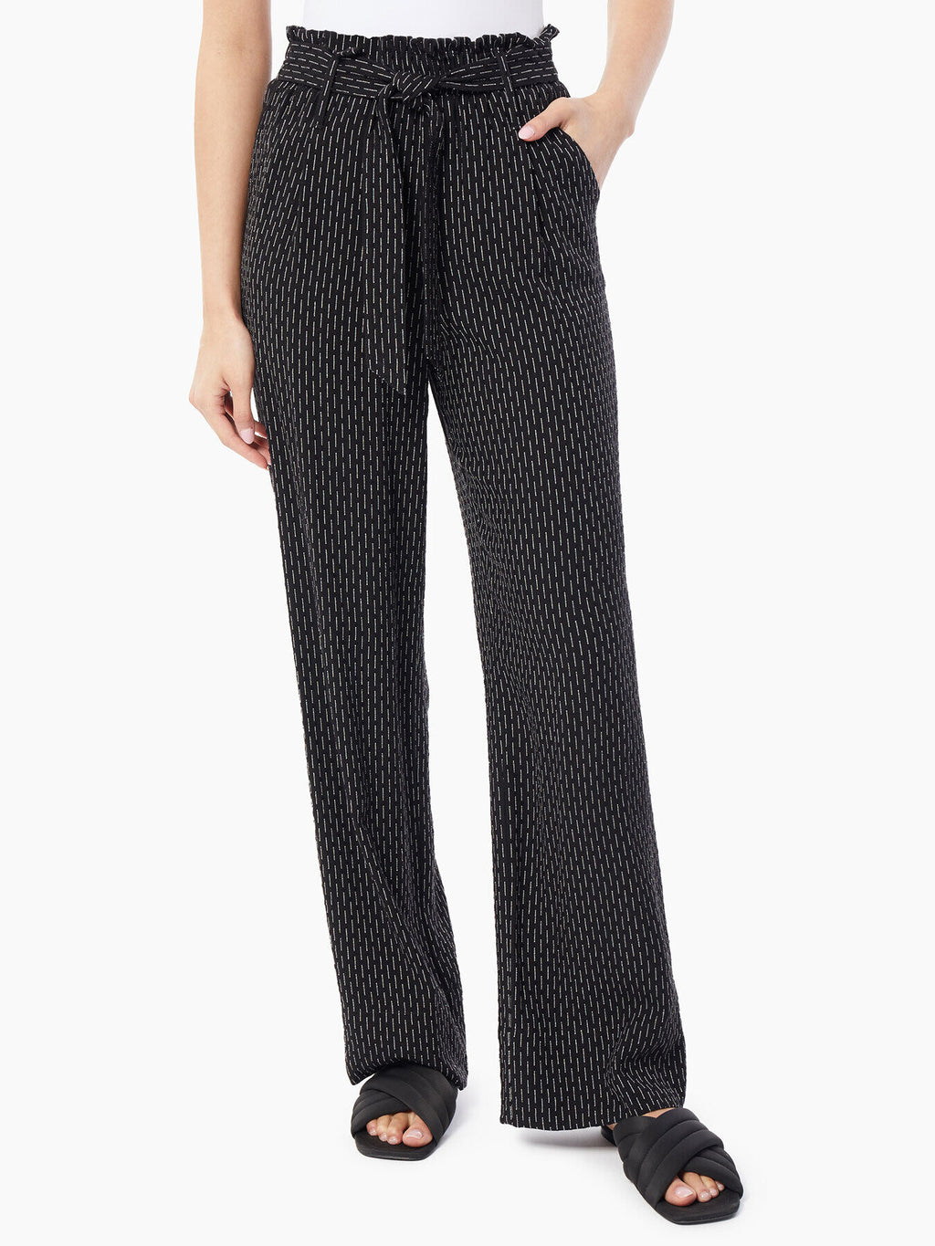 Solid Stretch Pull-on Straight Leg Pant