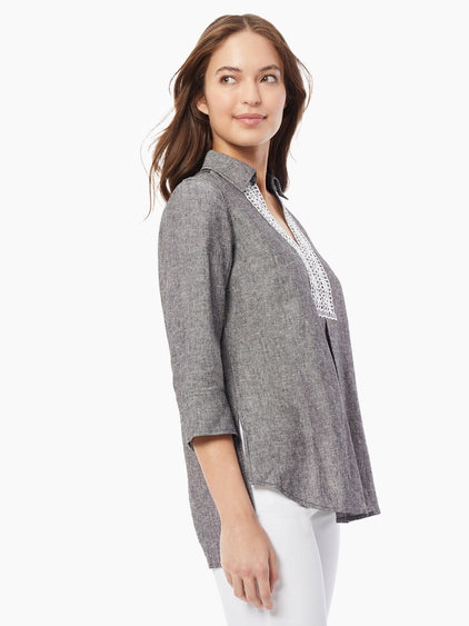 Women's Collared Blouses - Lace Blouse | Jones New York